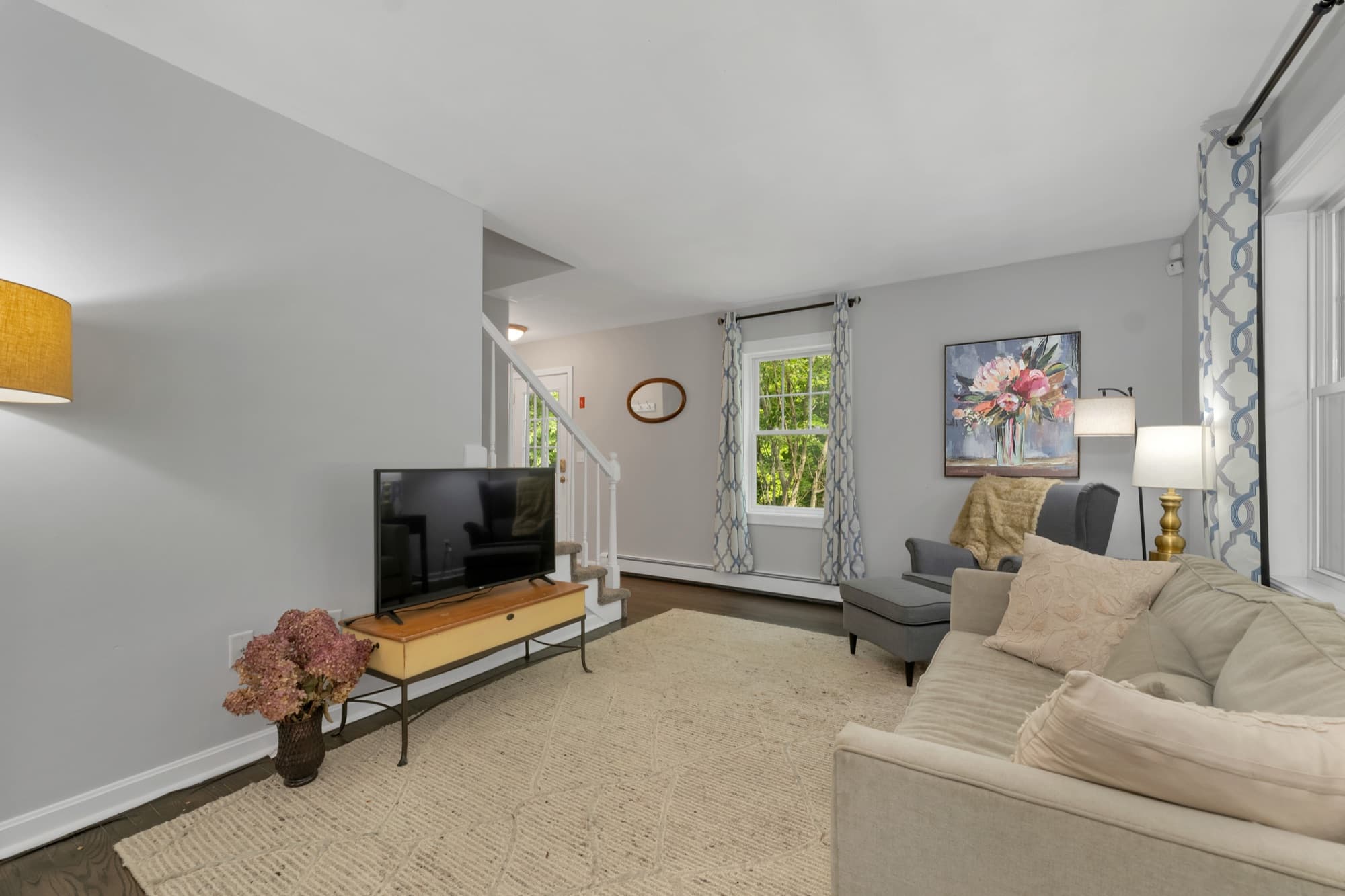 Seating area off the living room